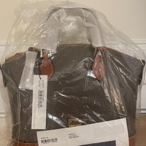 New. Never used. Dooney & Bourke Dome Handbag 
Pebble Grain Zip Zip Satchel